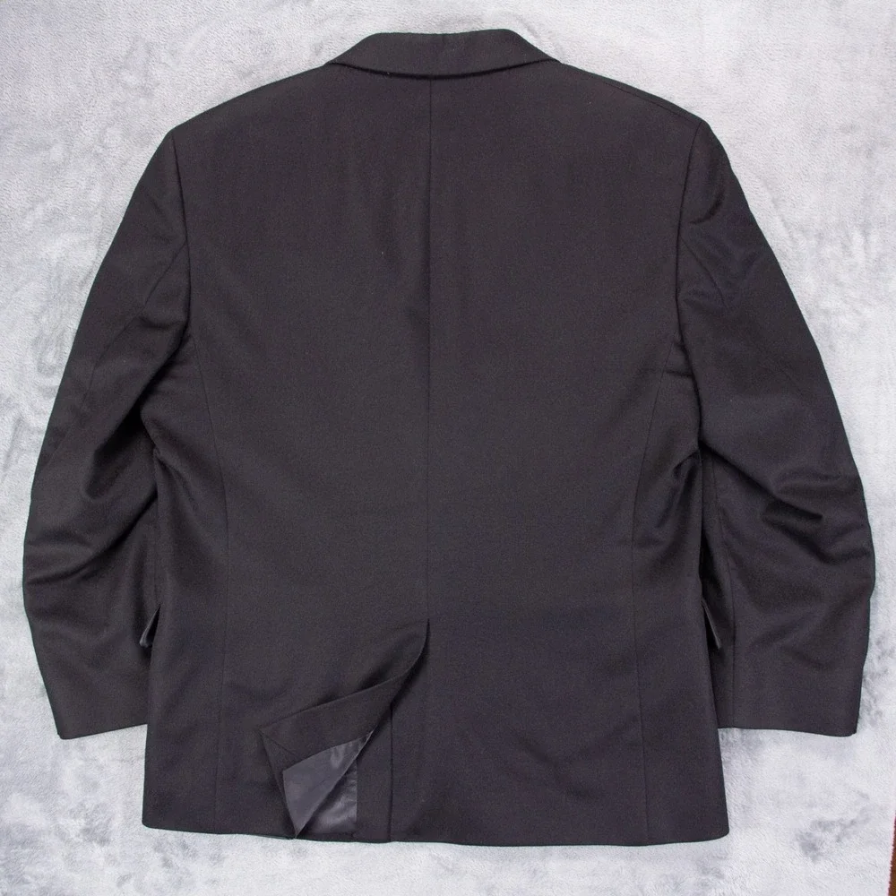 Jos A Bank Mens 42S Black 100% Cashmere Gold Button Blazer Sport Coat 2 BTN‎